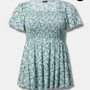 🌷Torrid Babydoll Top